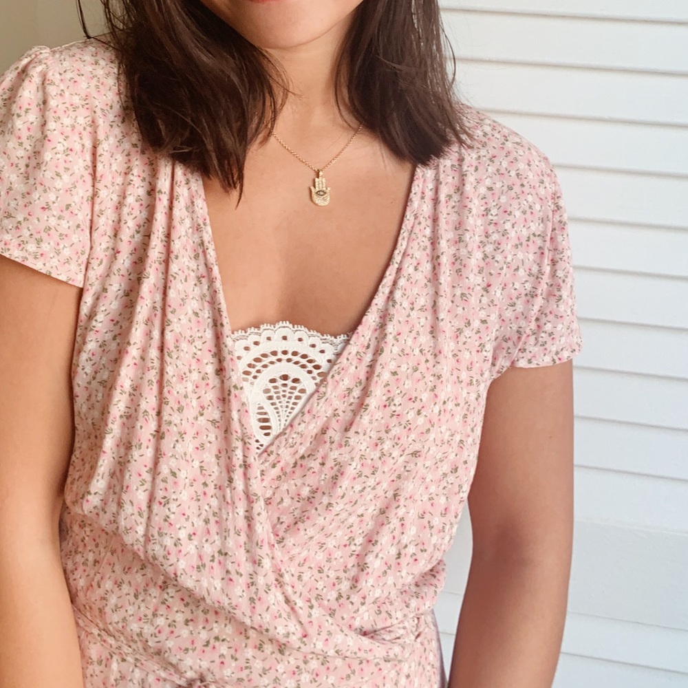 Brandy Melville Pink Midi Dress